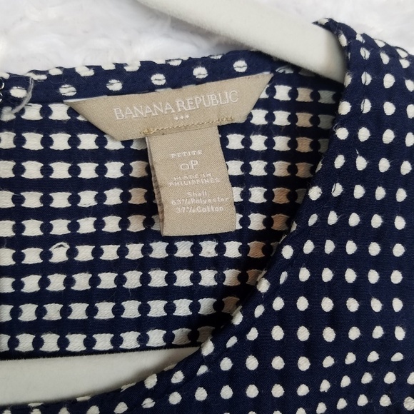 Banana Republic Navy Blue Peplum Top - Picture 4 of 4